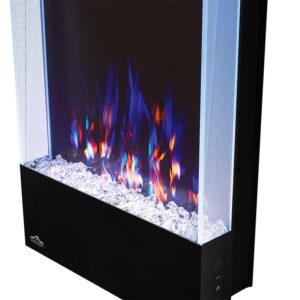 Napoleon Allure 32 inch Vertical Wall Mount Electric Fireplace - Black, NEFVC32H