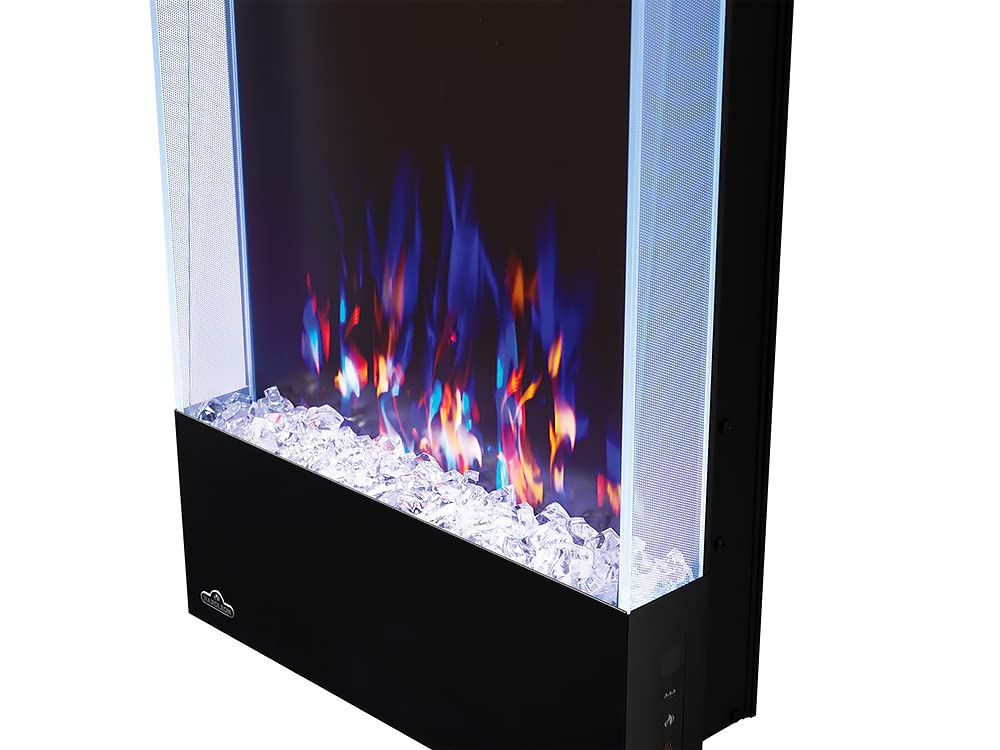 Napoleon Allure 32 inch Vertical Wall Mount Electric Fireplace - Black, NEFVC32H