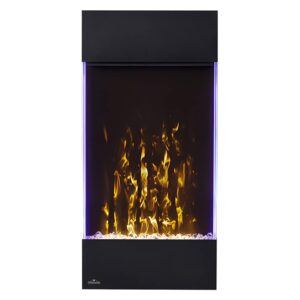 Napoleon Allure 32 inch Vertical Wall Mount Electric Fireplace - Black, NEFVC32H