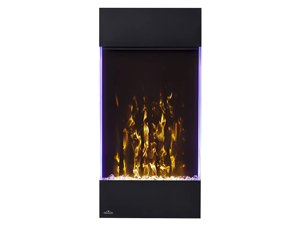 Napoleon Allure 32 inch Vertical Wall Mount Electric Fireplace - Black, NEFVC32H