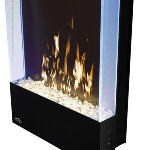 Napoleon Allure 32 inch Vertical Wall Mount Electric Fireplace - Black, NEFVC32H