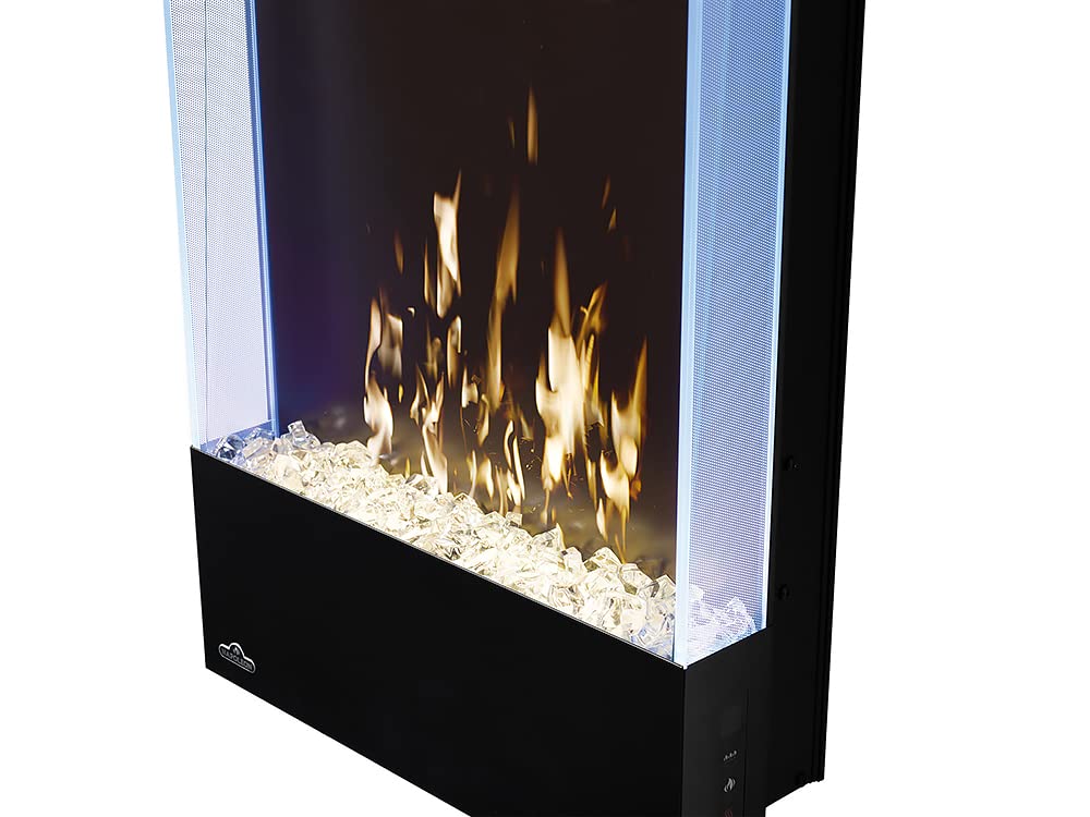 Napoleon Allure 32 inch Vertical Wall Mount Electric Fireplace - Black, NEFVC32H