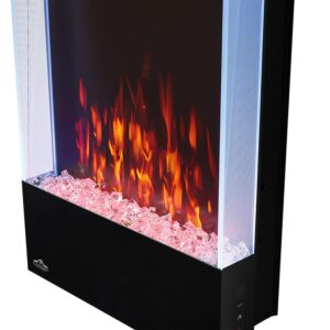 Napoleon Allure 32 inch Vertical Wall Mount Electric Fireplace - Black, NEFVC32H