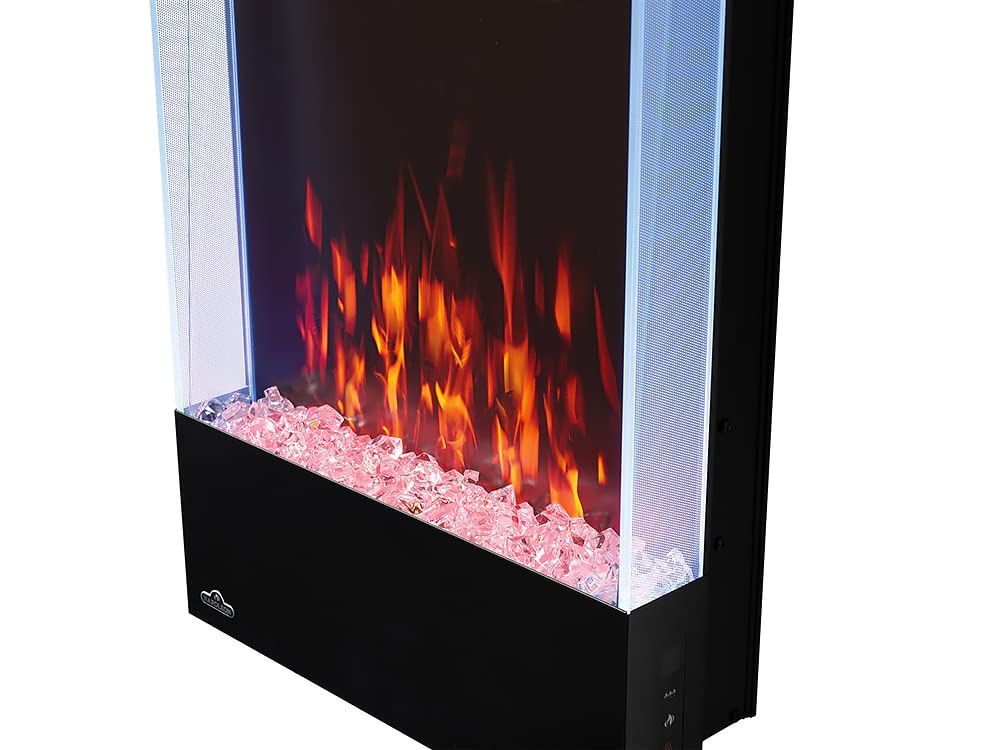 Napoleon Allure 32 inch Vertical Wall Mount Electric Fireplace - Black, NEFVC32H