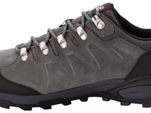 Jack Wolfskin Men's Refugio Texapore Low M Hiking Shoe, Grey/Black, 9.5