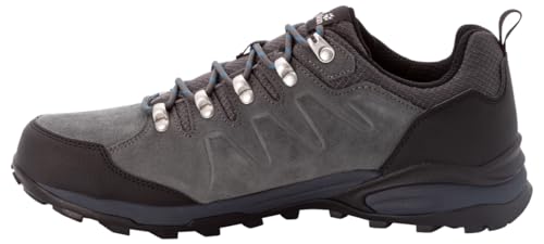 Jack Wolfskin Men's Refugio Texapore Low M Hiking Shoe, Grey/Black, 9.5