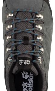 Jack Wolfskin Men's Refugio Texapore Low M Hiking Shoe, Grey/Black, 9.5