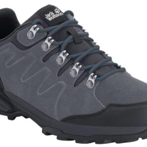 Jack Wolfskin Men's Refugio Texapore Low M Hiking Shoe, Grey/Black, 9.5