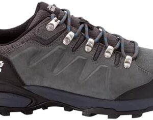 Jack Wolfskin Men's Refugio Texapore Low M Hiking Shoe, Grey/Black, 9.5