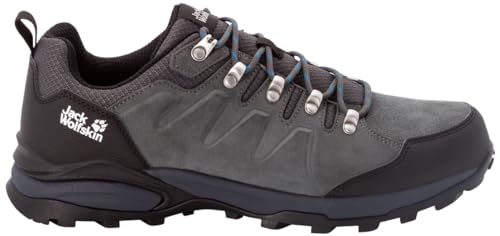 Jack Wolfskin Men's Refugio Texapore Low M Hiking Shoe, Grey/Black, 9.5