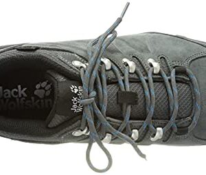 Jack Wolfskin Men's Refugio Texapore Low M Hiking Shoe, Grey/Black, 9.5