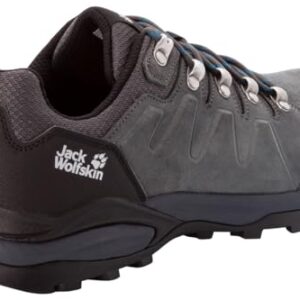 Jack Wolfskin Men's Refugio Texapore Low M Hiking Shoe, Grey/Black, 9.5