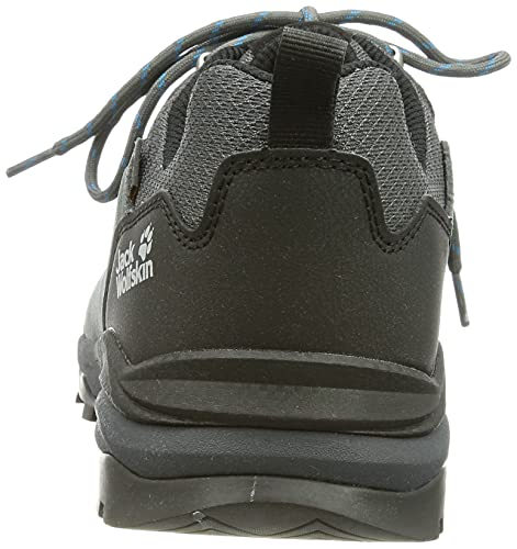 Jack Wolfskin Men's Refugio Texapore Low M Hiking Shoe, Grey/Black, 9.5