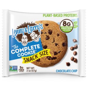 Lenny & Larry's The Complete Cookie Snack Size, Chocolate Chip, Soft Baked, 8g Plant Protein, Vegan, Non-GMO 2 Ounce Cookie (Pack of 12)