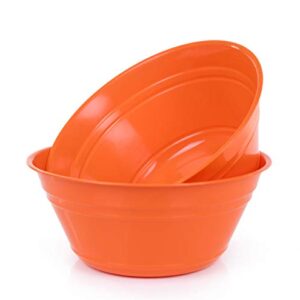 Mintra Home Snack Bowls (Large 2pk (4L), Orange)