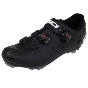 dragon 5 mega mountain bike shoes (43.0 wide, matte black/black)