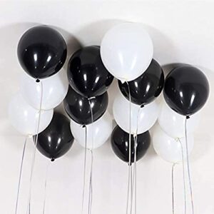 100pcs Balloons Black Clearance Latex 10" Pearl Black Balloons Helium Black Balloon for Black Balloon Garland Arch Wedding Birthday Halloween Party New Year's Day Decorations