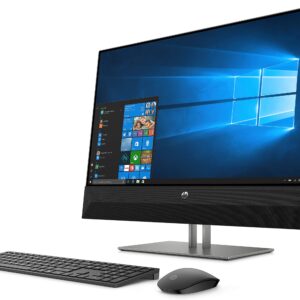 HP Pavilion 27" All-in-One Touchscreen Desktop Computer AMD Ryzen 5 8GB RAM 1TB HDD Sparkling Black - AMD Ryzen 5-2600H Quad-core Wireless Keyboard & Mouse Included - in-Plane Switching