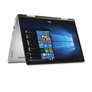 dell inspiron 2-in-1 laptop led-backlit touch display, i7-8565u, 8gb 2666mhz ddr4, 256 gb m.2 pcie ssd, 14", silver, alexa built-in (i5482-7069slv-pus)