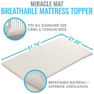 L.A. Baby Breathable Miracle Mat - Superior Ventilation Crib Mattress Topper