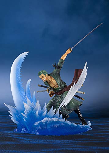 TAMASHII NATIONS Bandai Figuartszero Roronoa -Zoro- Yakkodori "Onepiece",White, Approx 190mm