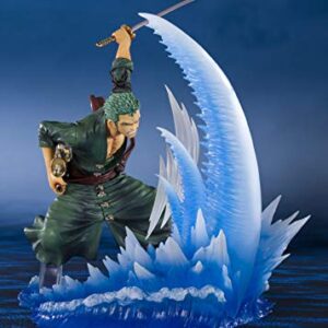 TAMASHII NATIONS Bandai Figuartszero Roronoa -Zoro- Yakkodori "Onepiece",White, Approx 190mm