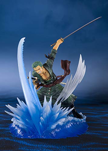 TAMASHII NATIONS Bandai Figuartszero Roronoa -Zoro- Yakkodori "Onepiece",White, Approx 190mm