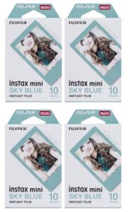 fujifilm mini sky blue film, 10 exposures (4 boxes)