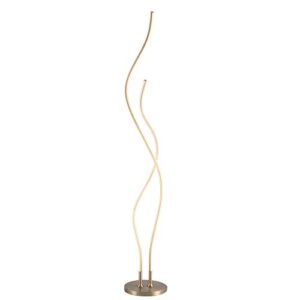 JONATHAN Y JYL7008B Cairo 63.75" LED Integrated Floor Lamp, Modern, Contemporary, Elegant, Office, Living Room, Family Room, Guest Room, Dining Room, Bedroom, Hallway, Foyer, Gold