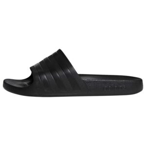 adidas unisex adilette aqua f35550 slide sandal, black/black/black, 7 us men