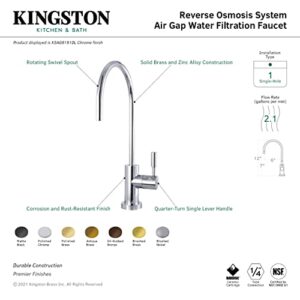 Kingston Brass KSAG8193DL Concord Water Filtration Faucet, Antique Brass