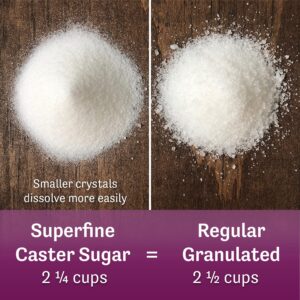 Judee's Superfine Caster Sugar - 2.5 lbs - Delicious and 100% Gluten-Free - Bakers Sugar for Homemade Treats, Baked Goods, and Toppings - Airy and Smooth