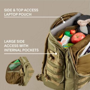 Mission Critical | S.01 Backpack | Baby Gear for Dads | Diaper Bag Backpack (Coyote)