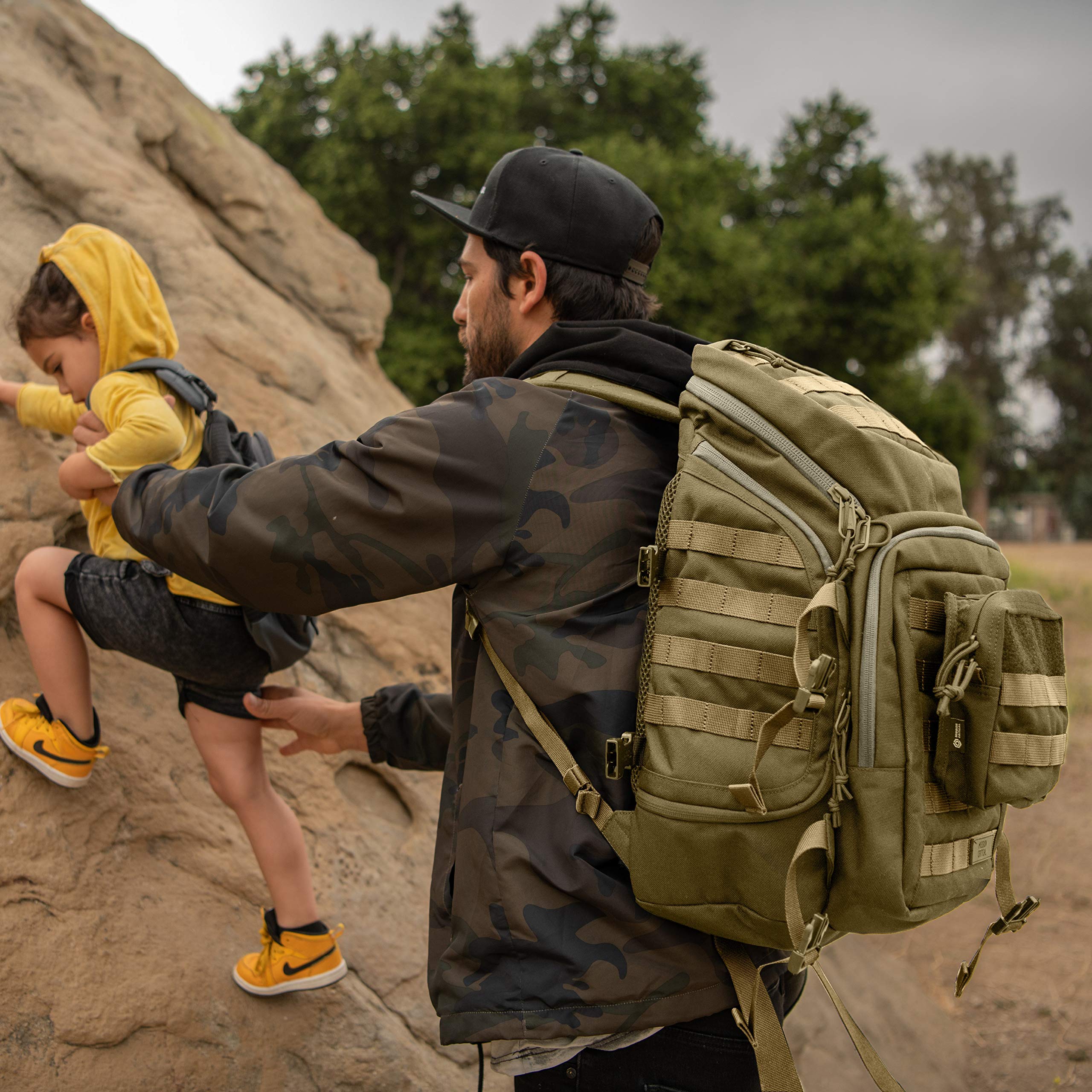 Mission Critical | S.01 Backpack | Baby Gear for Dads | Diaper Bag Backpack (Coyote)