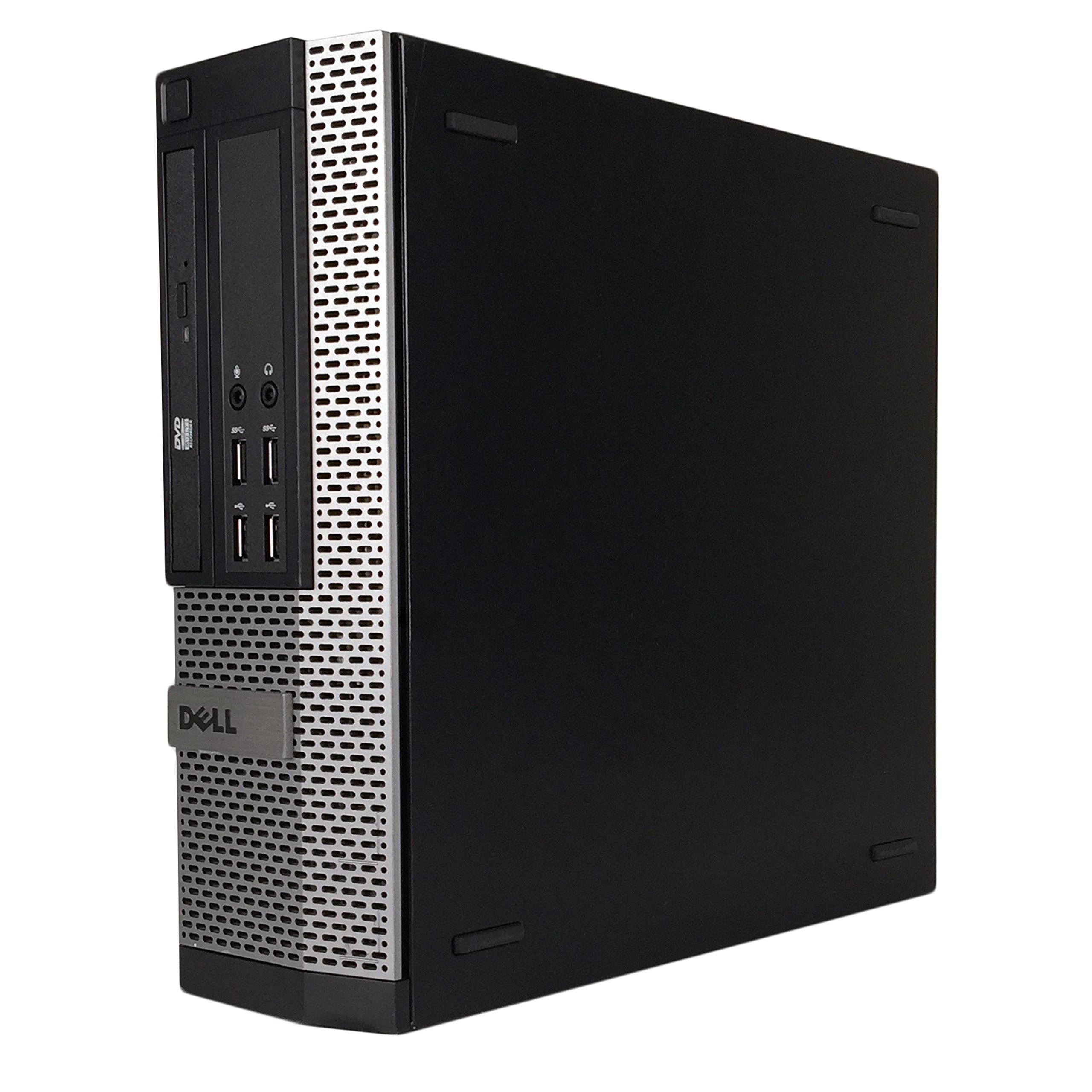 Dell Optiplex 9020 SFF Business Desktop Tower PC (Intel Core i7 4770, 16GB Ram, 256GB SSD, WiFi, Dual Monitor Support HDMI + VGA, DVD-RW) Win 10 Pro with CD (Renewed)