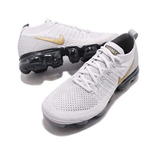 Nike Womens Air Vapormax Flyknit 2 Running Trainers 942843 Sneakers Shoes (UK 7 US 9.5 EU 41, vast Grey Metallic Gold 010)