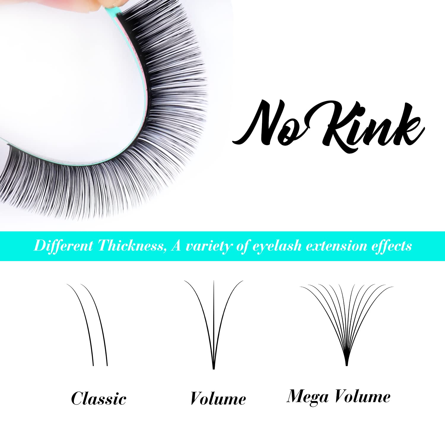 Eyelash Extensions 0.15 CC Curl 8-14mm Lash Extensions Supplies Individual Lashes Premium Silk Volume & Classic Lash Soft Matte Dark Professional Eyelashes Extension (0.15-CC-8-14 Mixed)