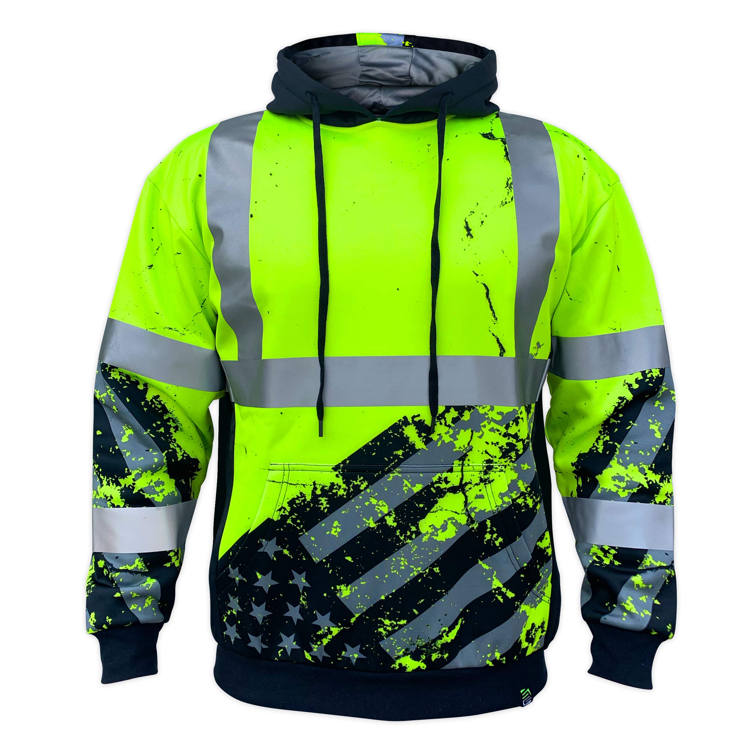 SafetyShirtz SS360 American Grit Hoodie ANSI Class 3 Yellow