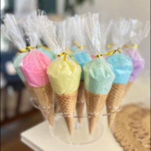 Lupy Lups! Cotton Candy Party Pack 0.5 oz each - Individually Wrapped- Pastel Candy for Stocking, Treats, Party Favors, Buffet table and Piñata (Assorted)