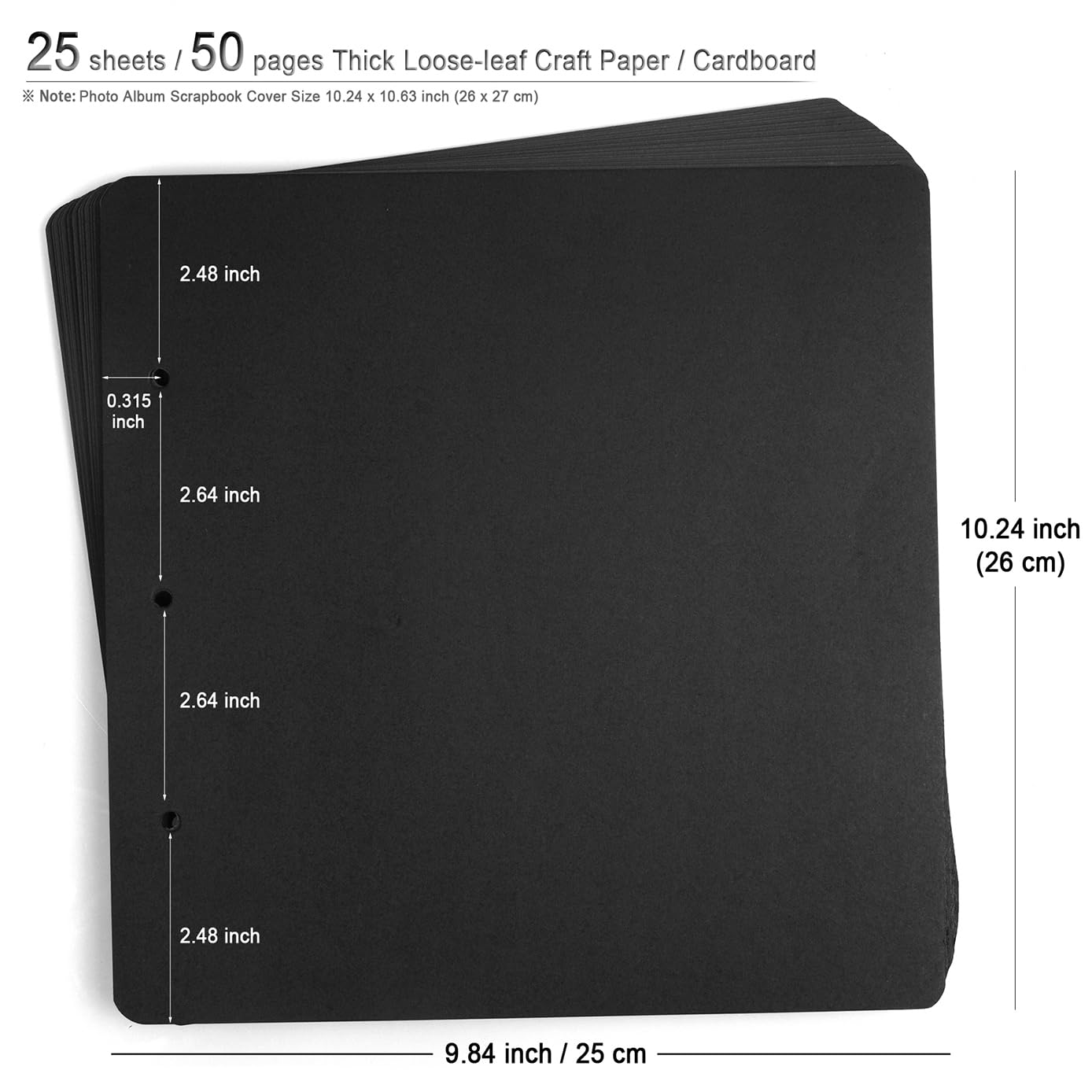 ADVcer Photo Album DIY Scrapbook (10x10 inch 50 Pages Double Sided), Vintage Leather Cover Three-Ring Binder Family Picture Booth with 9 Color 408pcs Self Adhesive Photos Corners for Memory Keep, Tree