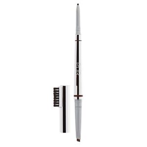 pÜr beauty arch nemesis 4-in-1 dual-ended brow pencil, self-sharpening component, built-in brow grooming comb, conditions & strengthens brow hair- dark,1 count (pack of 1)