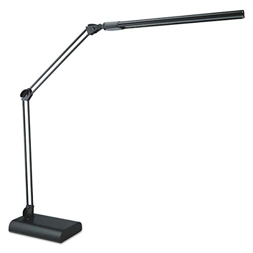 Alera Adjustable LED Desk Lamp, 3.25w x 6d x 21.5h, Black