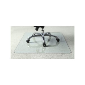 lorell tempered glass multi-surface chair mat, 36"