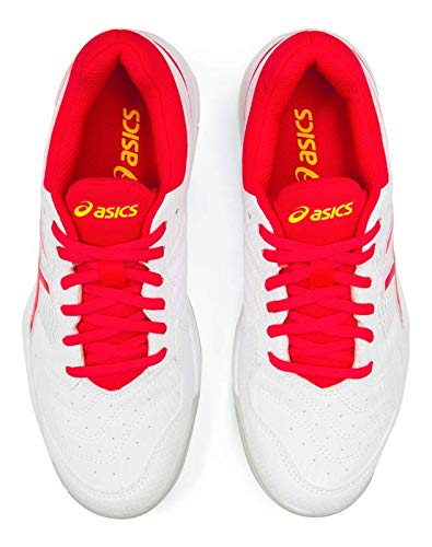 ASICS Gel-Dedicate 6 Women's Tennis Shoes, White/Laser Pink, 6 M US