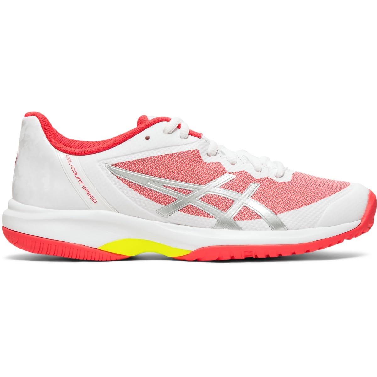 ASICS Women's Gel-Court Speed Tennis Shoes, 12, White/Laser Pink