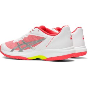 ASICS Women's Gel-Court Speed Tennis Shoes, 12, White/Laser Pink