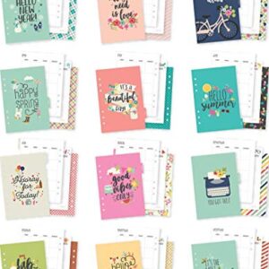 Simple Stories Carpe Diem Seasons Double-Sided A5 Planner Inserts-Monthly, Undated