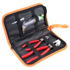 Hilitchi 3-Pcs Premium Glass Running Breaking Pliers and Pistol Grip Cutter Set Glass Tool for Stained Glass, Mosaics and Fusing Work