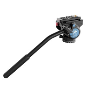 sirui fluid video head am-5v, lightweight tripod head with quick release plate for video camera