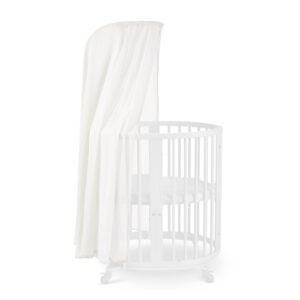 stokke sleepi canopy by pehr, natural - for sleepi mini & crib/bed (sold separately) - washable soft organic cotton